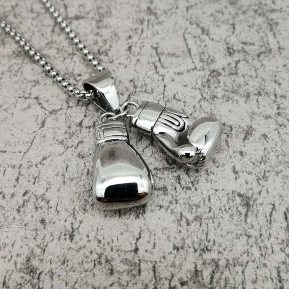 Fashion Gold Necklace Boxing Sport Simplicity