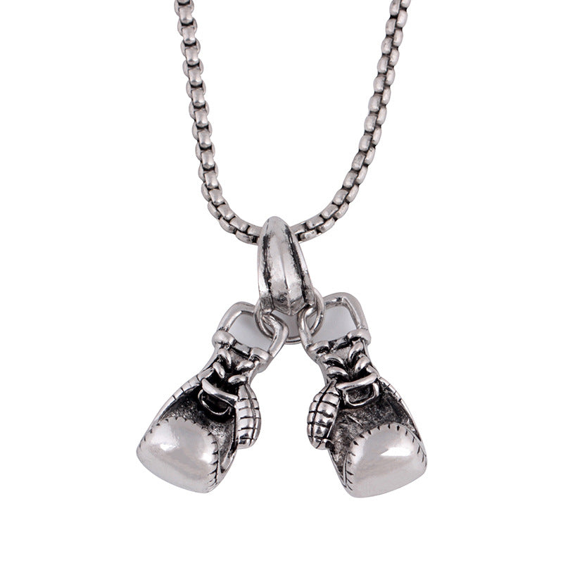 Fashion Gold Necklace Boxing Sport Simplicity