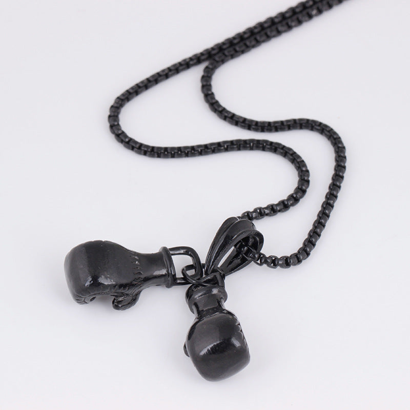 Fashion Gold Necklace Boxing Sport Simplicity