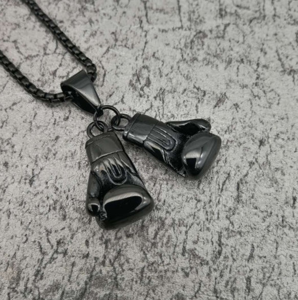 Fashion Gold Necklace Boxing Sport Simplicity